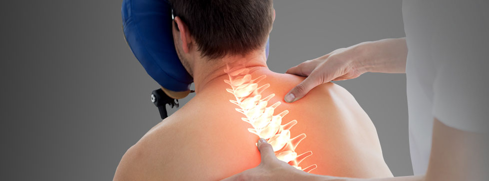 spinal decompression therapy treatment on male